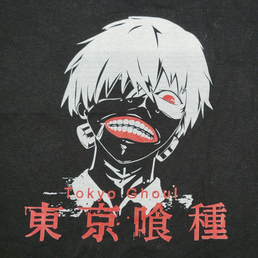 Tokyo Ghoul SS Black Tee Ken Kaneki - Size Medium